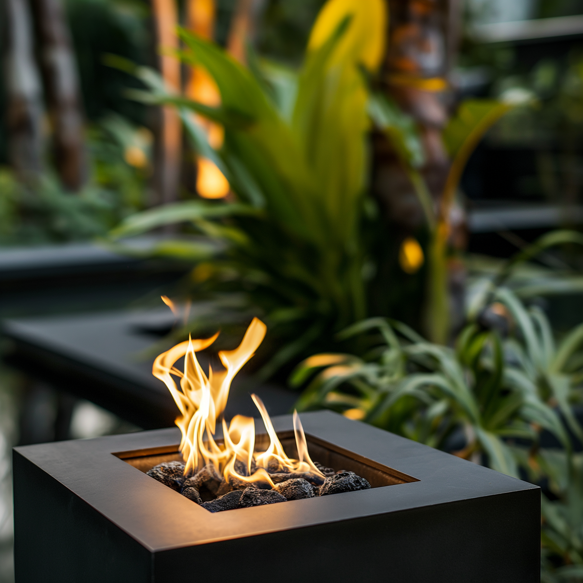 Outdoor bioethanol firepit