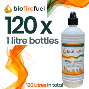 120 x 1 Litre Bottles Bioethanol Fuel