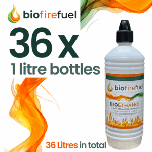 2 x 1 Litre Bottles Bioethanol Fuel