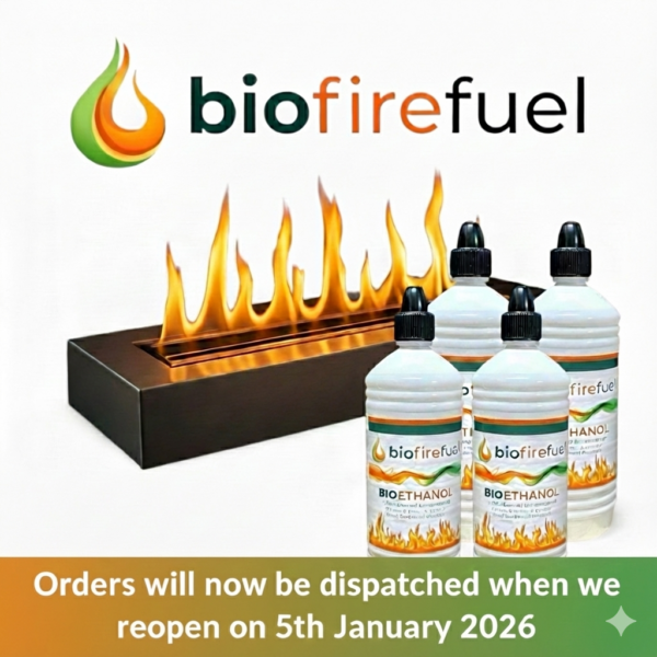 Biofirefuel Re-open Jan 5th